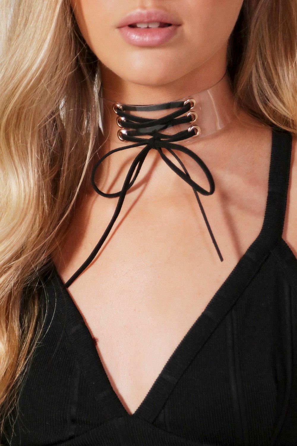 tie up bow choker