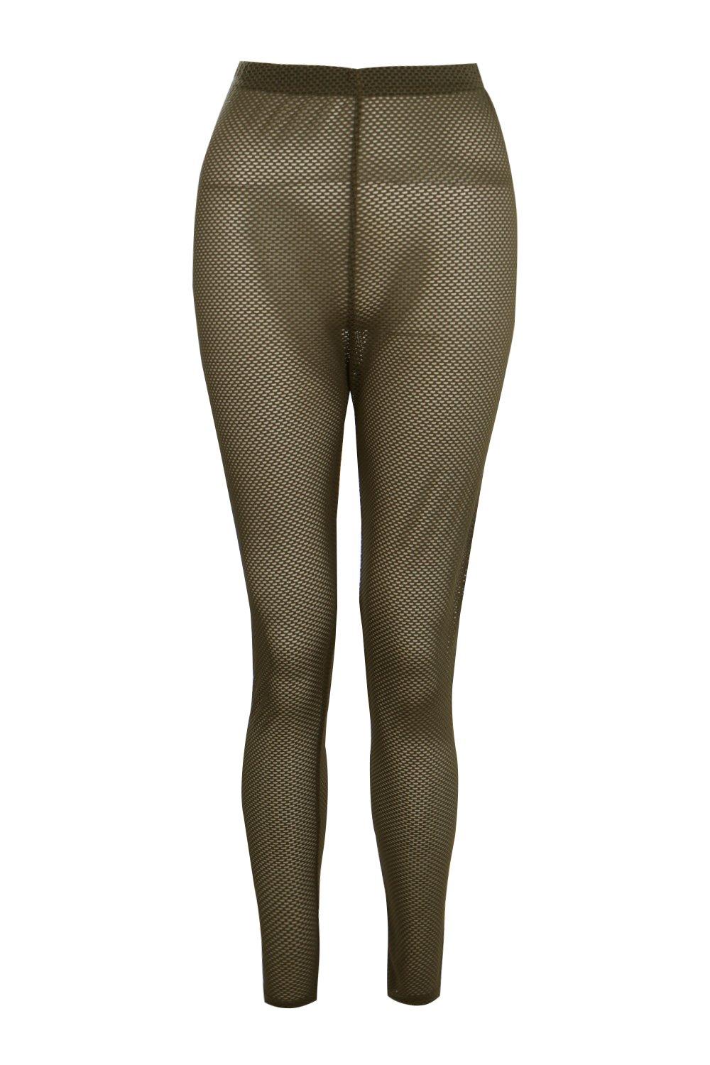 Kora Sheer Mesh Ankle Grazer Leggings