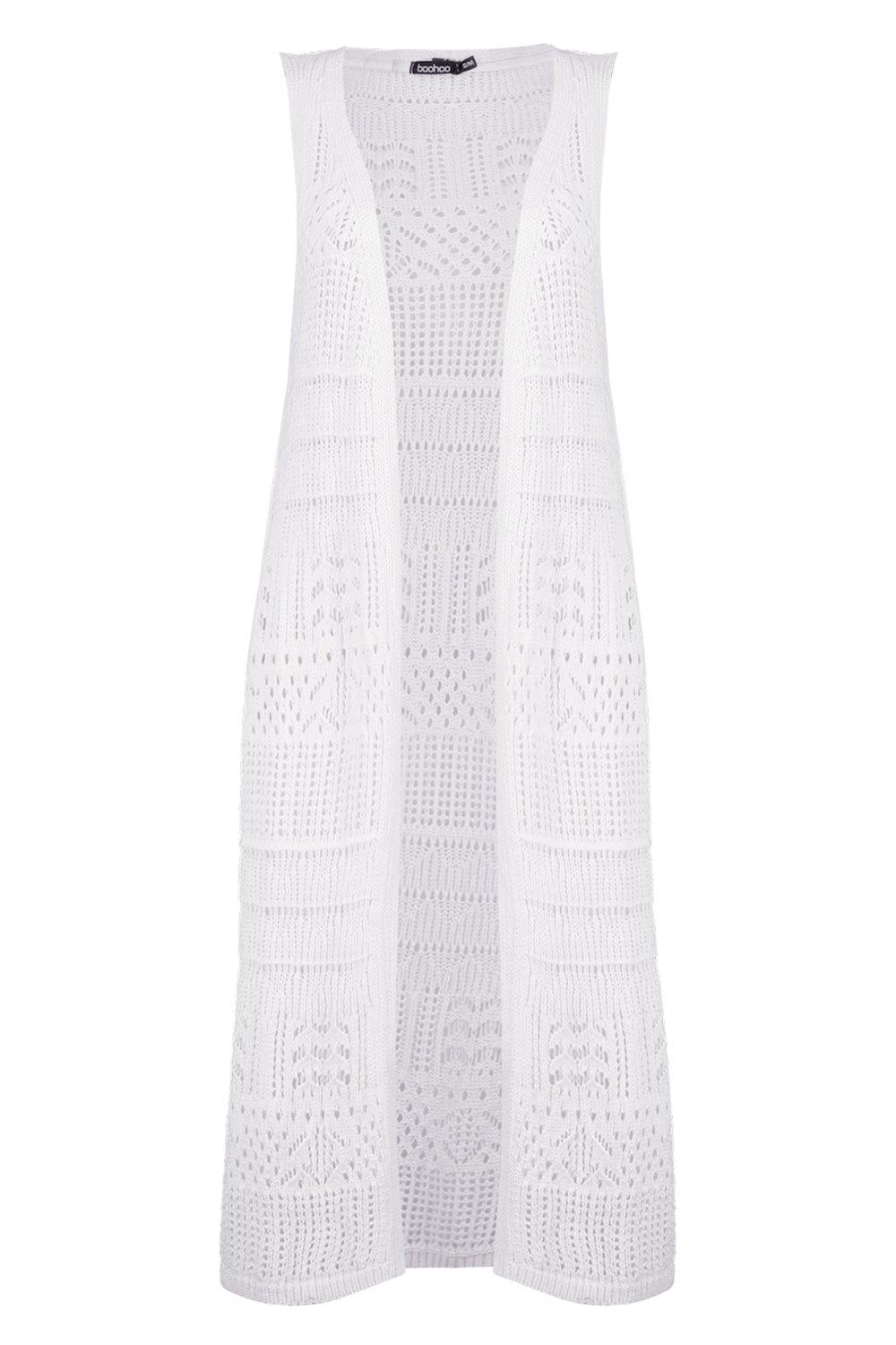 crochet sleeveless cardigans