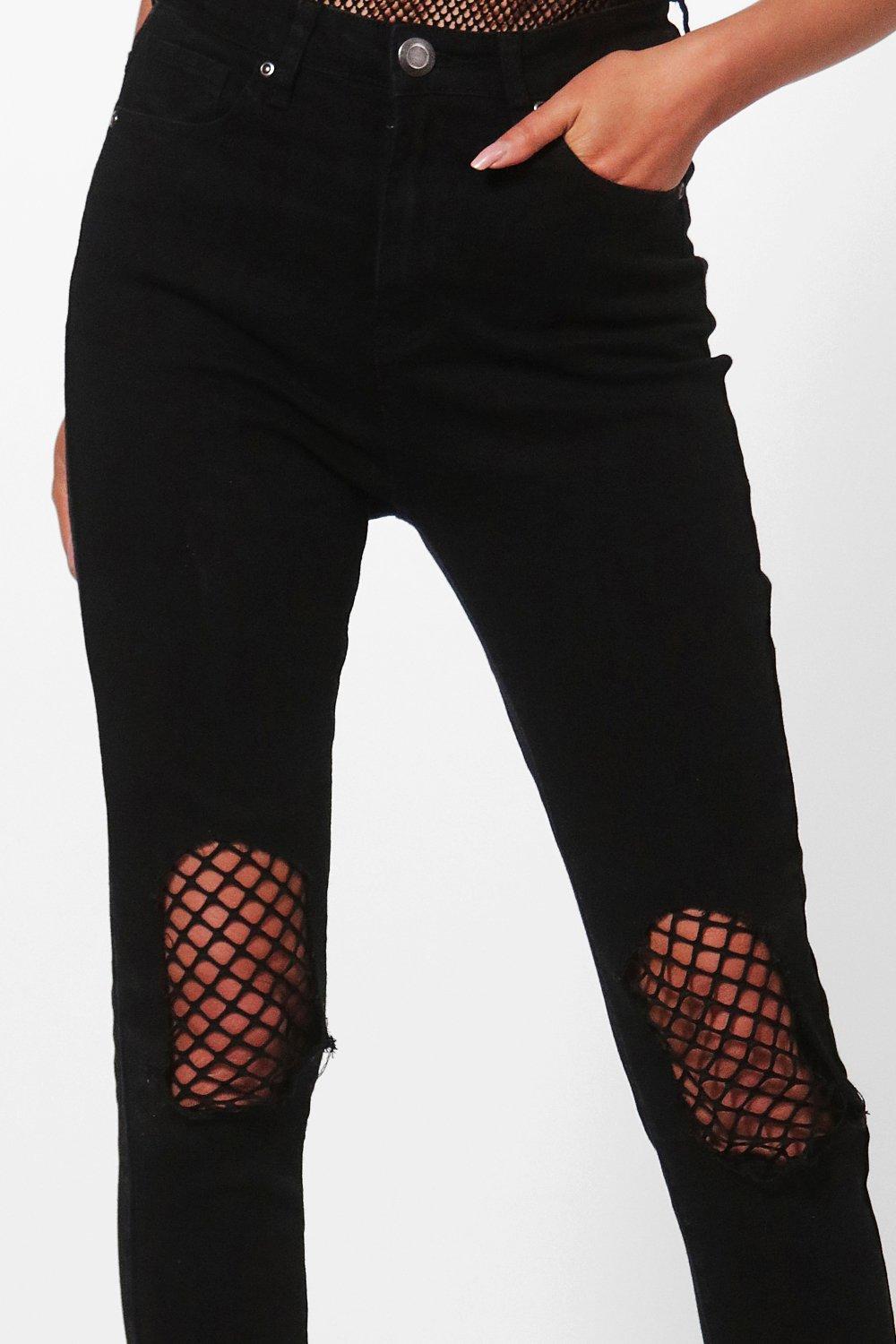 Fishnet leggings with jeans best sale