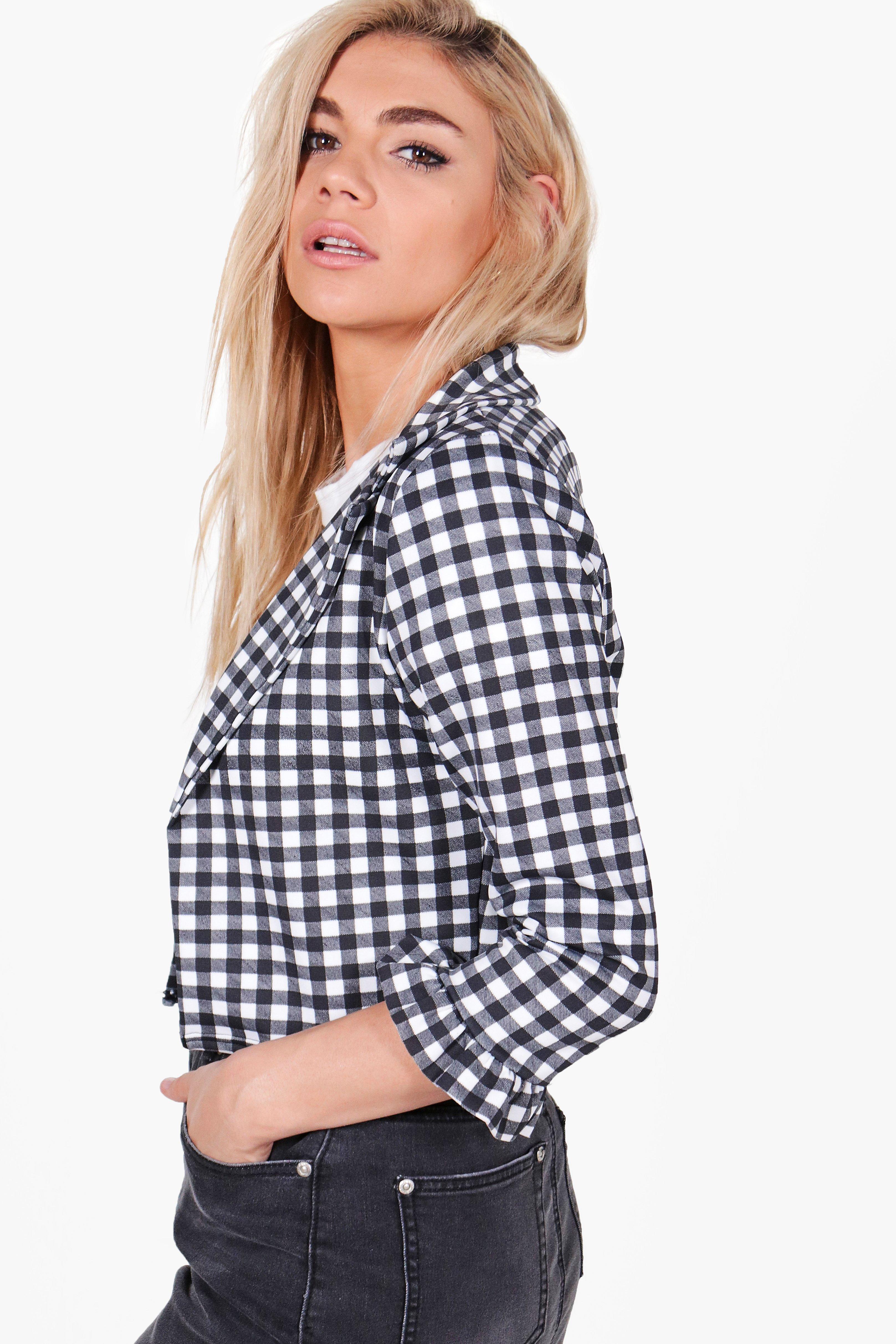 Crop frill clearance jacket