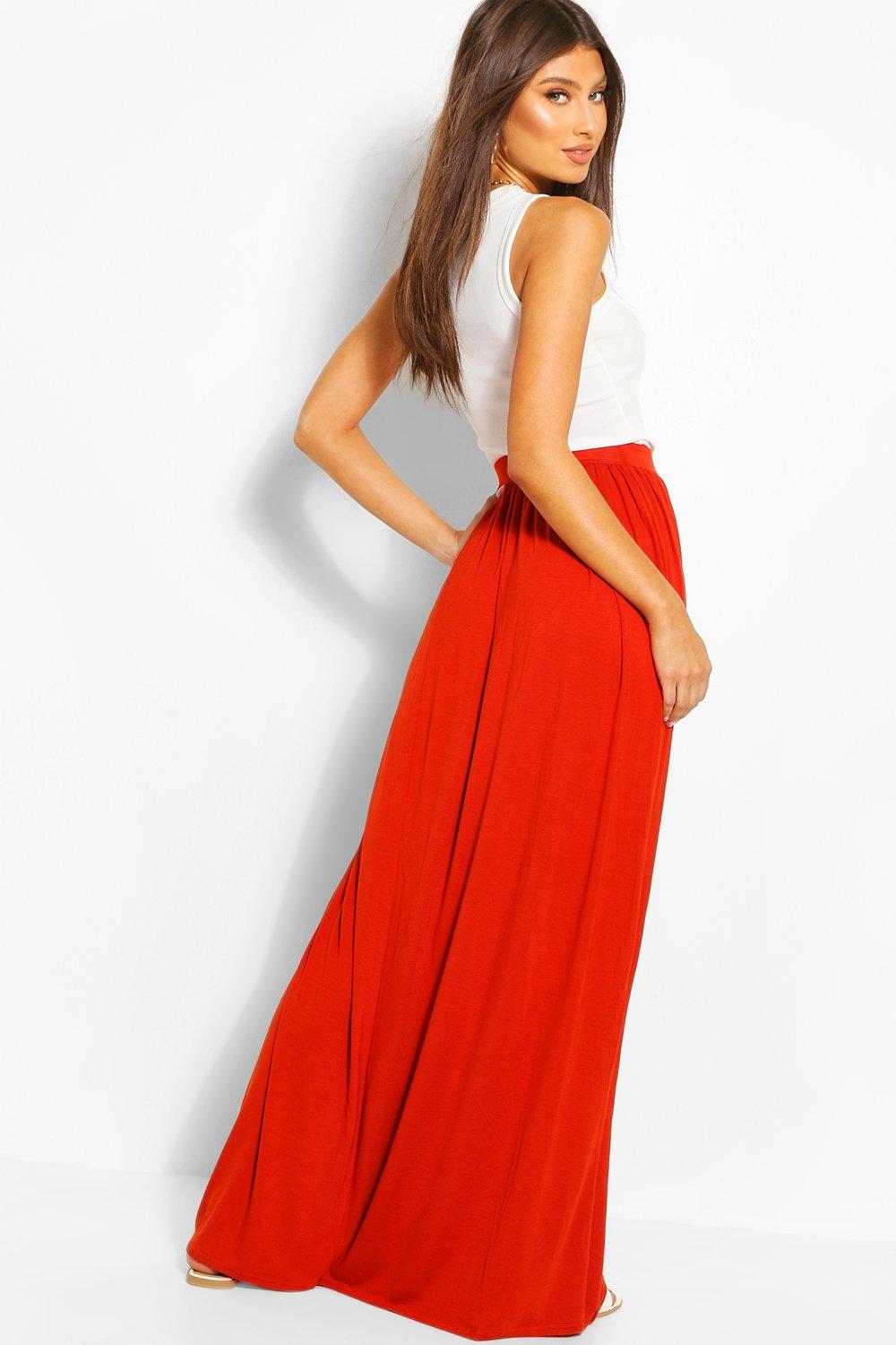 boohoo floor sweeping maxi skirt