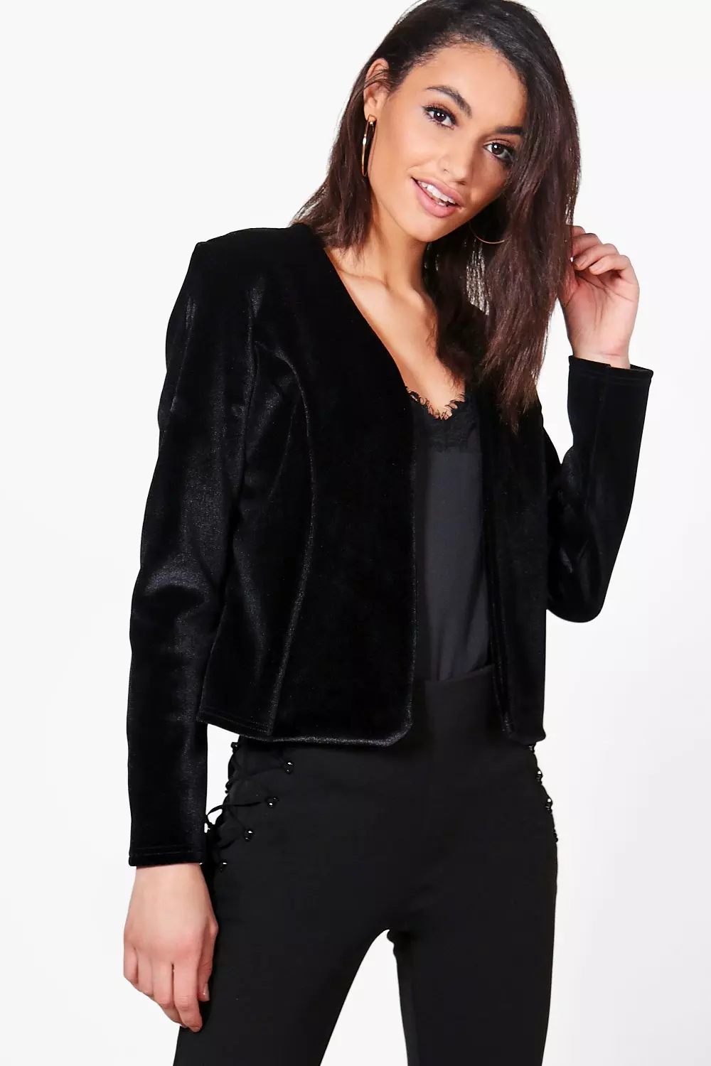 Black edge to edge cheap jacket