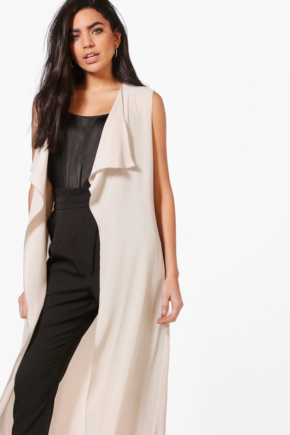 Boohoo sleeveless outlet duster