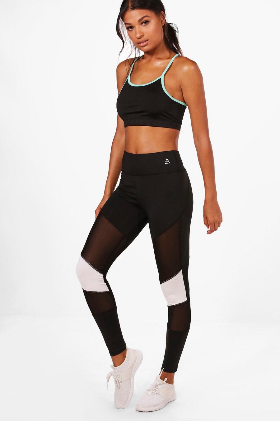 Katie Fit Sportieve Leggings Met Mesh Blokken image number 1