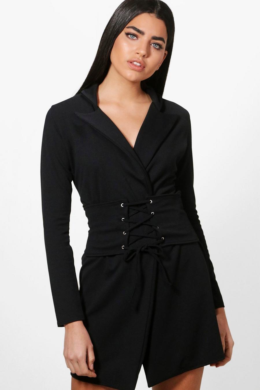 milly robe blazer à ceinture style corset amovible image number 1