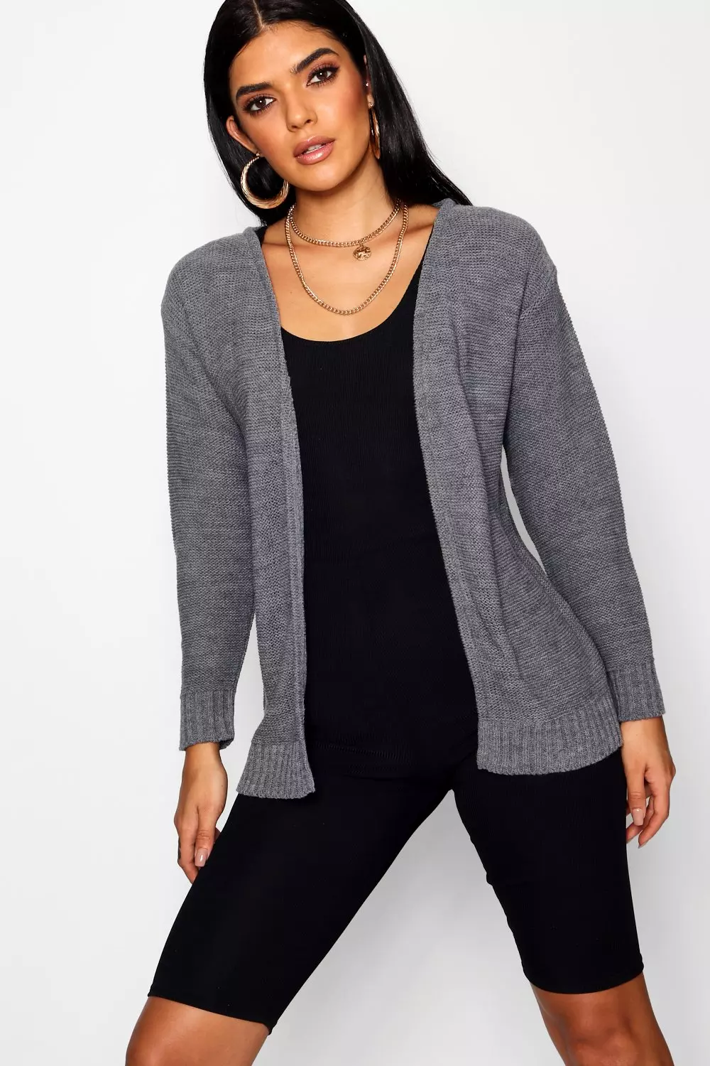 Boohoo hotsell grey cardigan