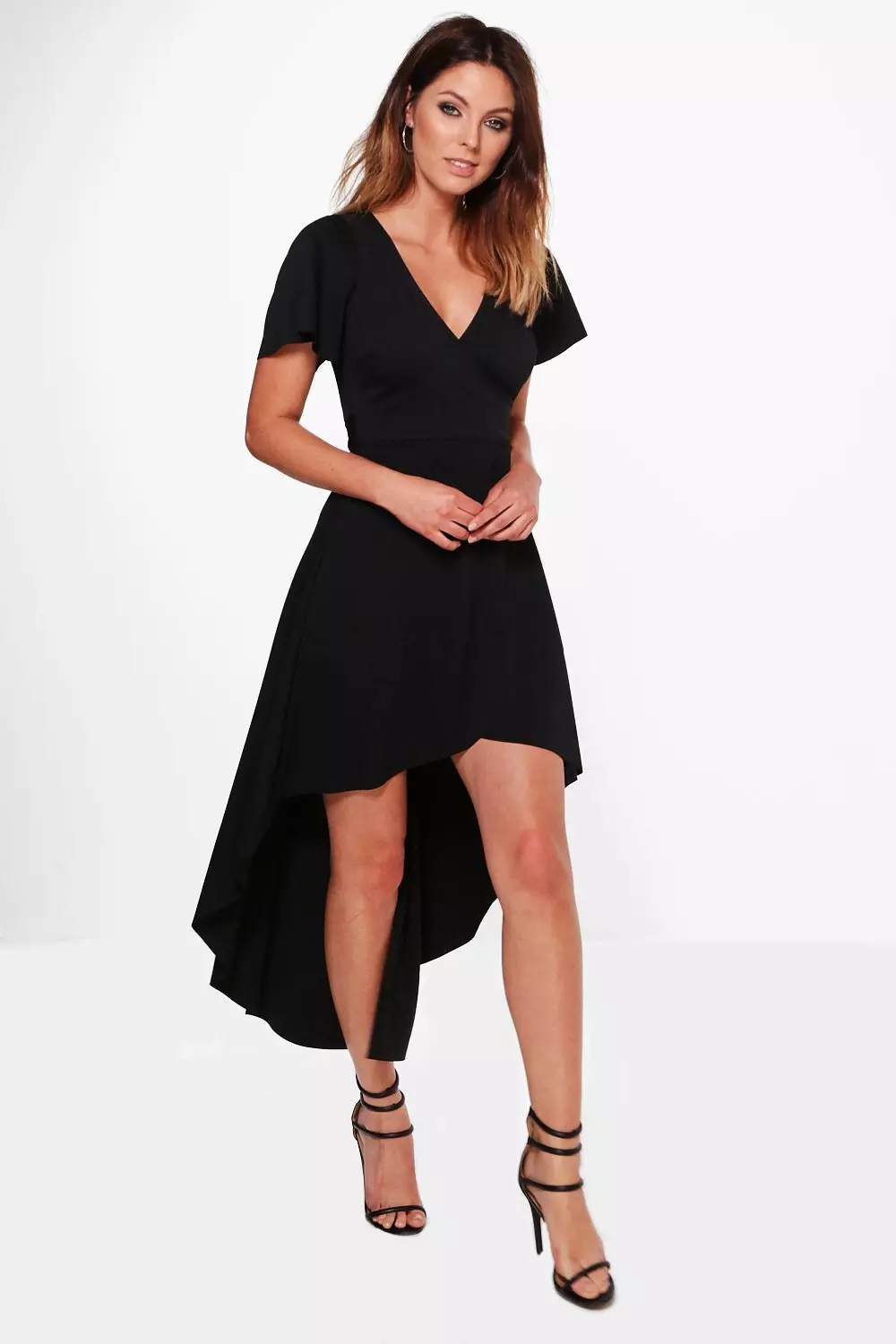 Bardot plunge high sales low skater dress