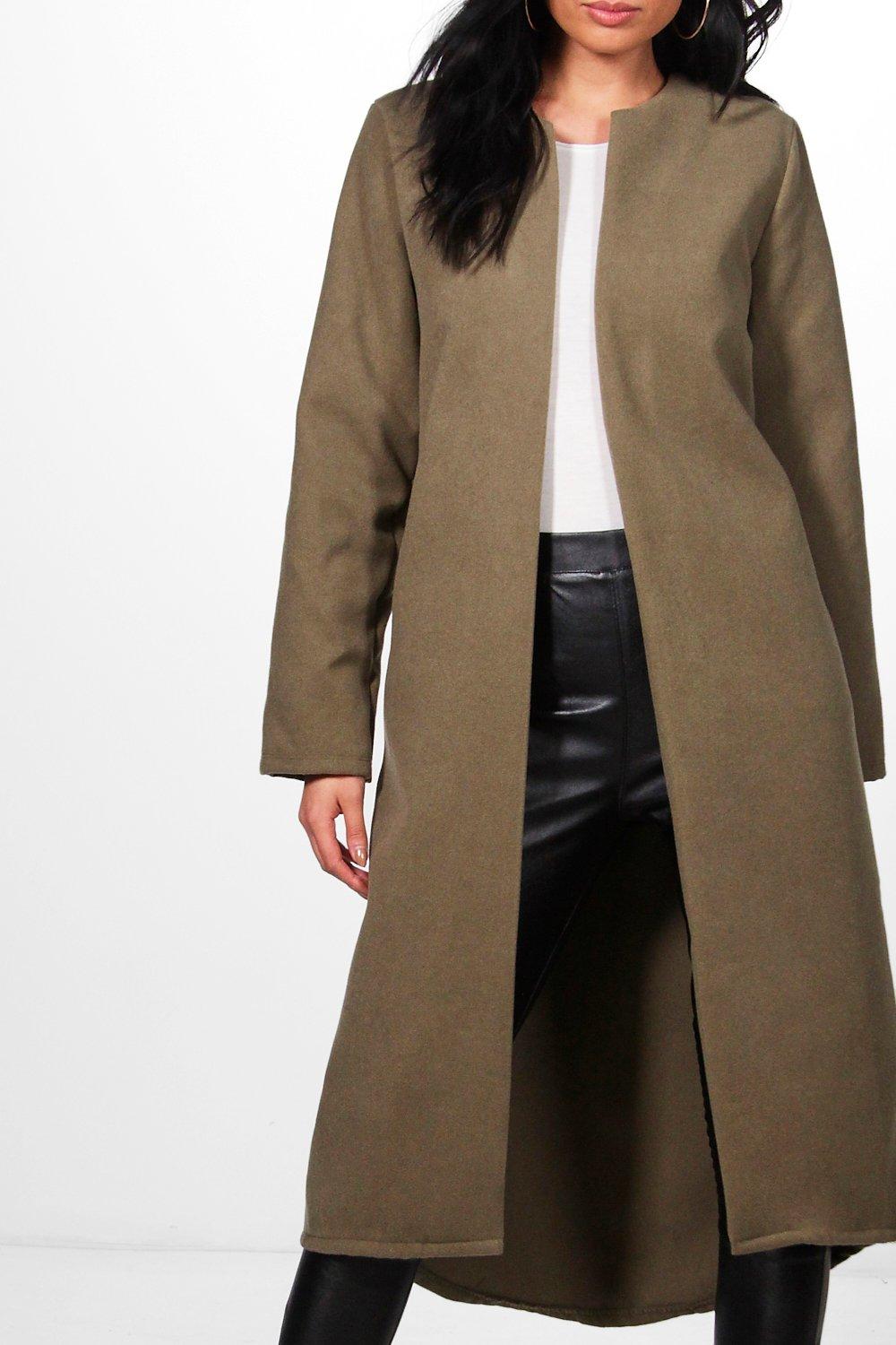 Manteau femme 2025 sans col