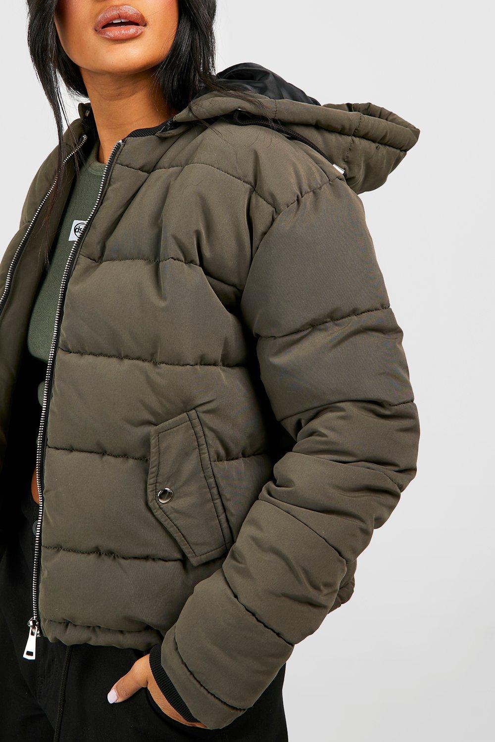 Hooded Padded Jacket boohoo DK