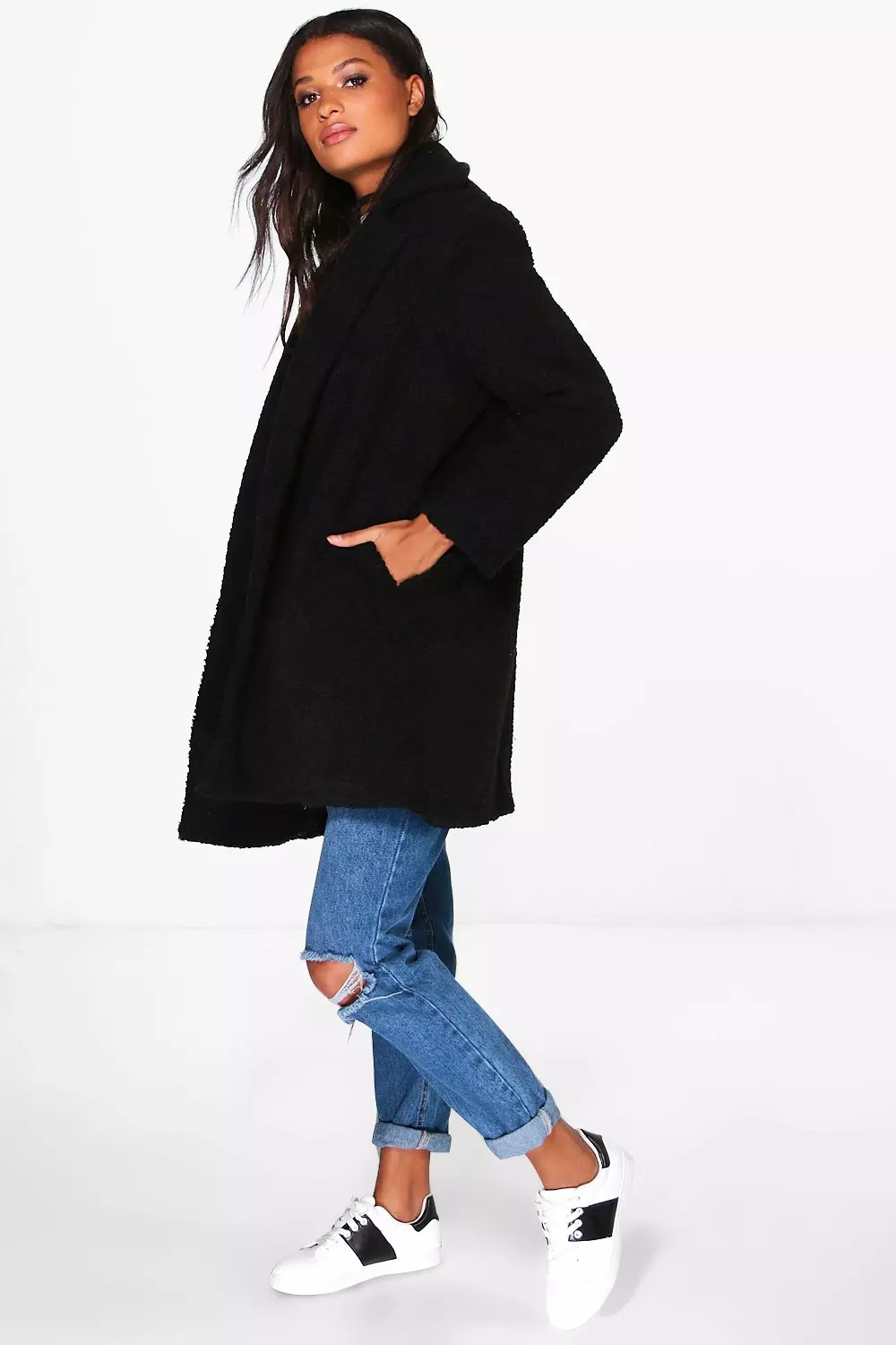 Boohoo teddy outlet faux fur coat