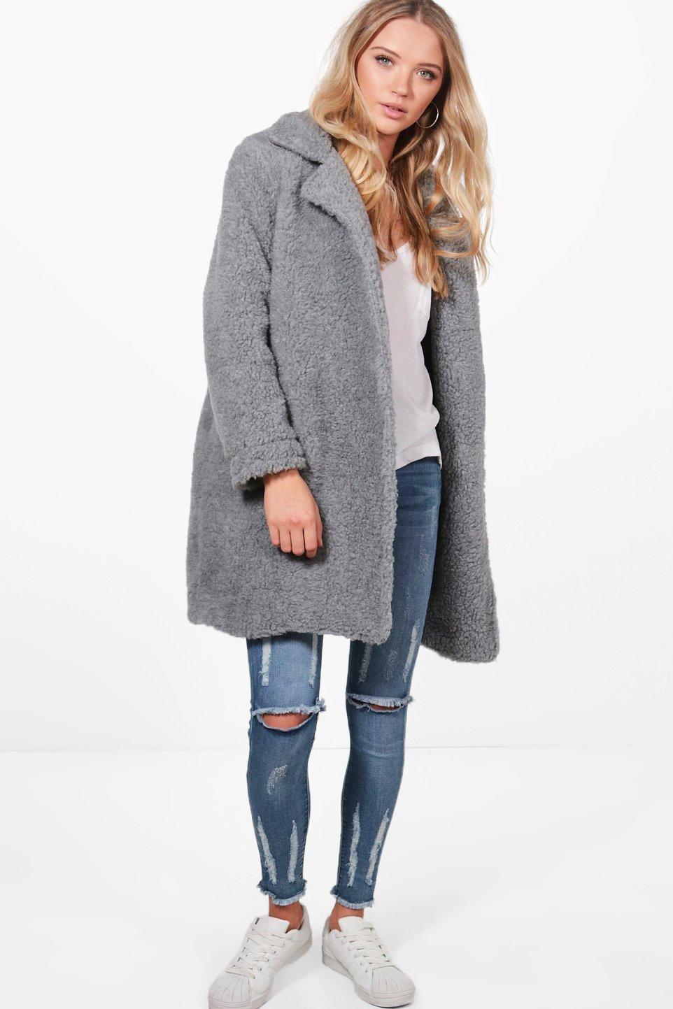 boohoo teddy coat