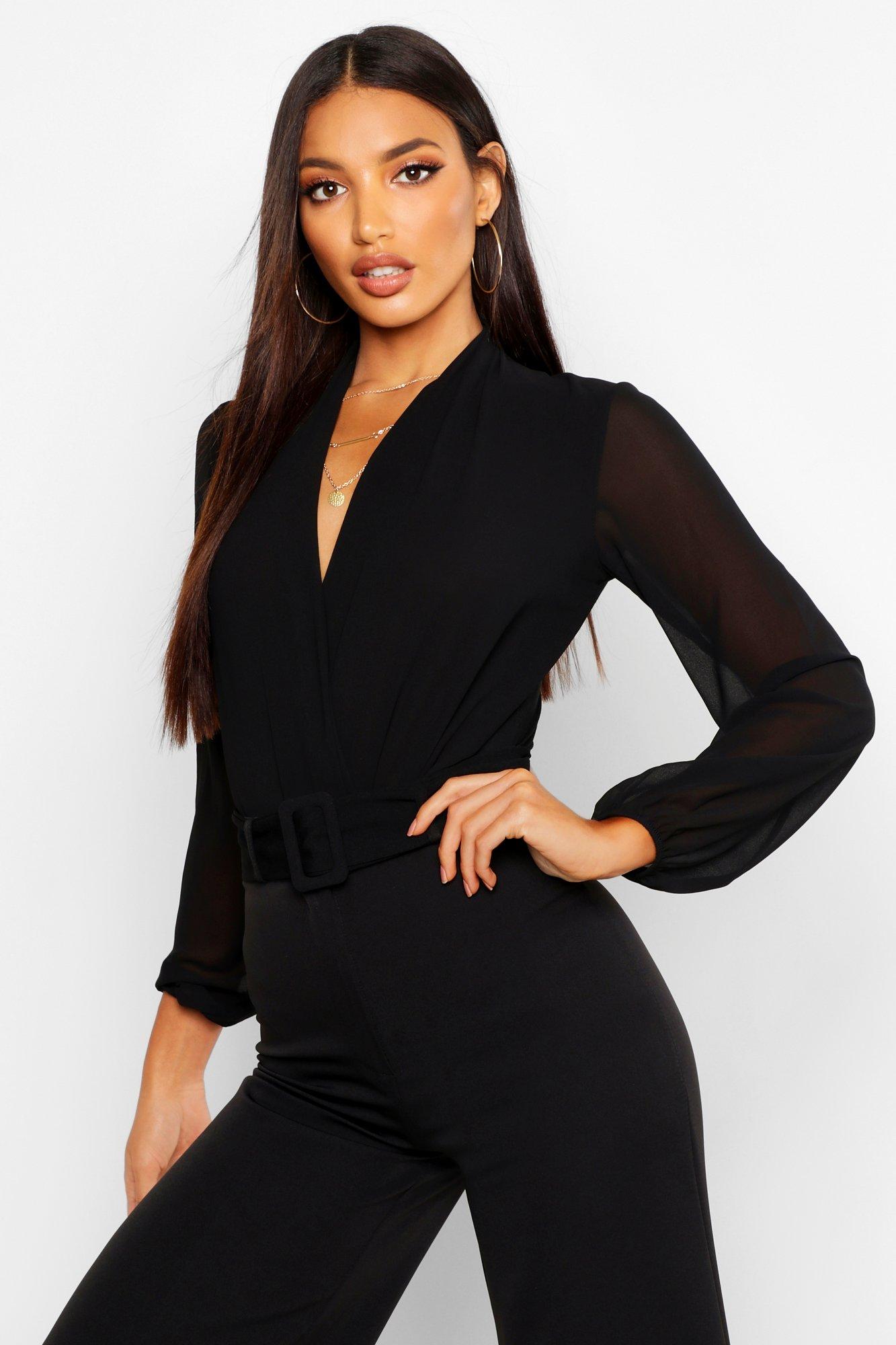 formal black bodysuit