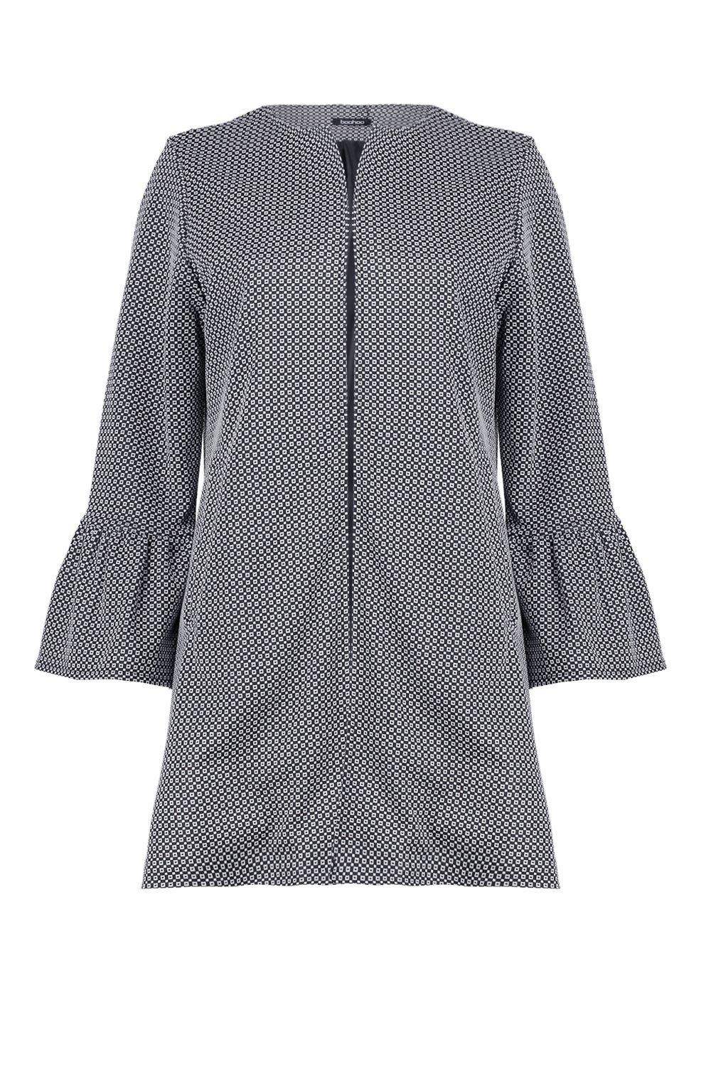 Lucie Printed Lined Duster Coat