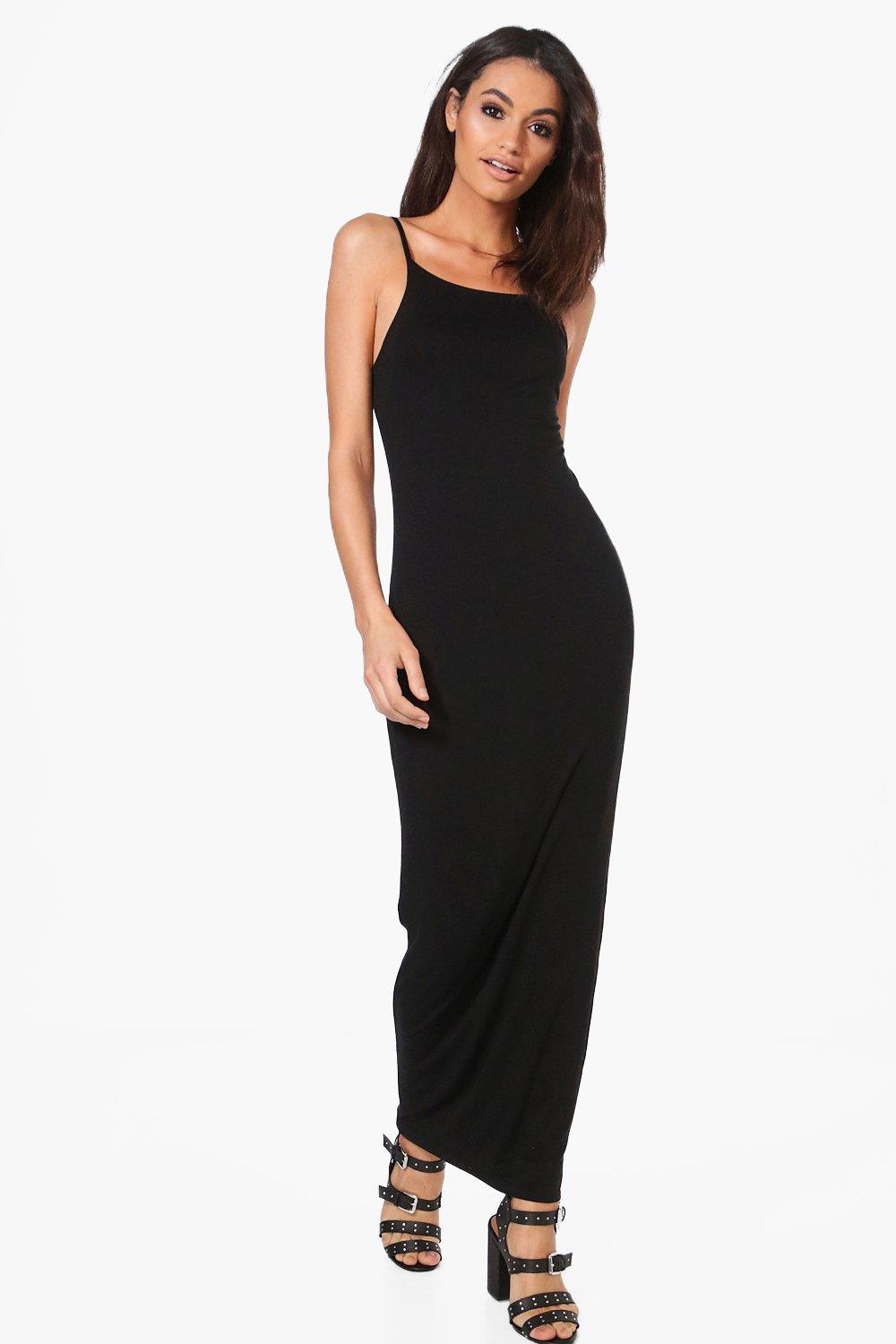 strappy bodycon maxi dress