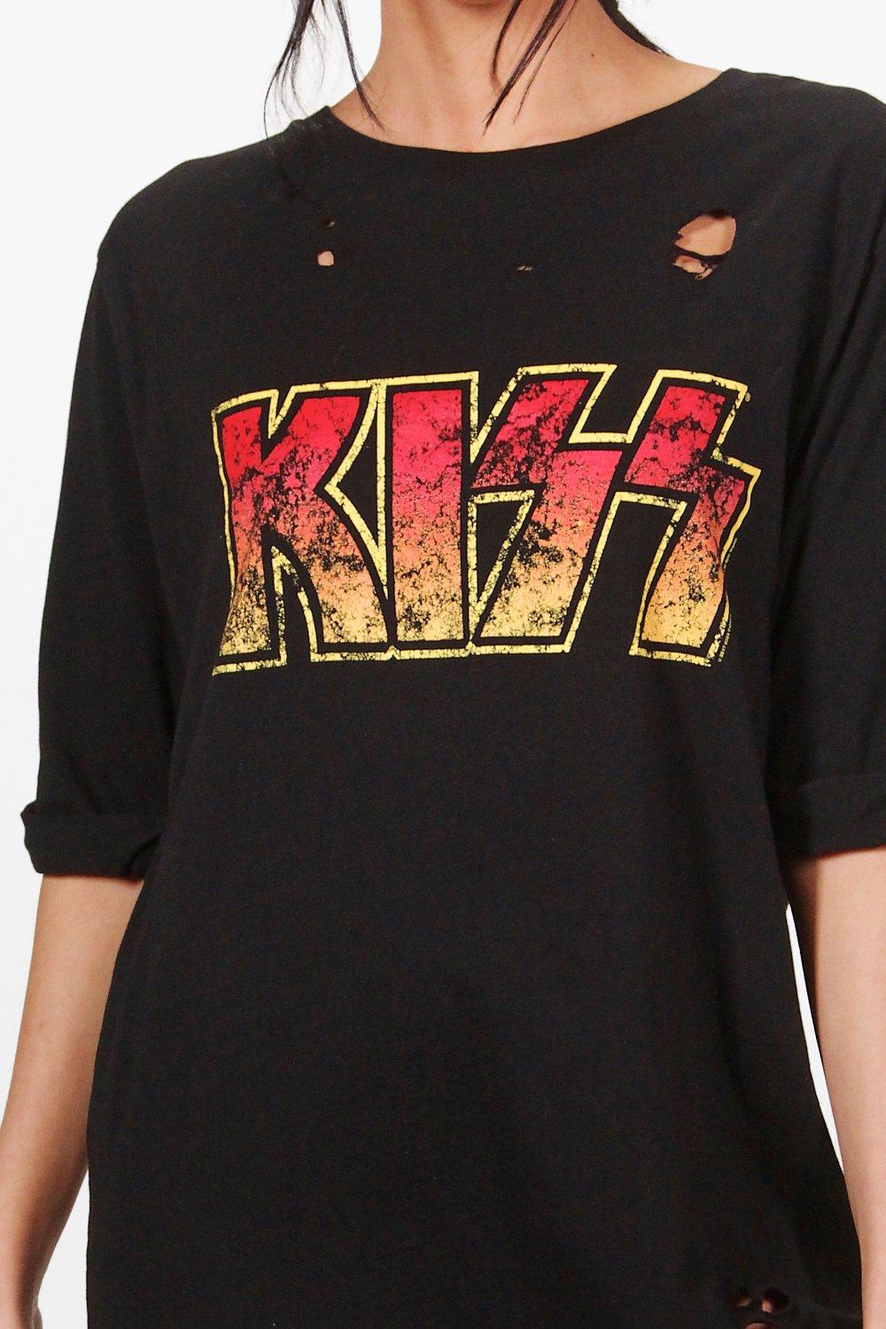 kiss t shirt dress