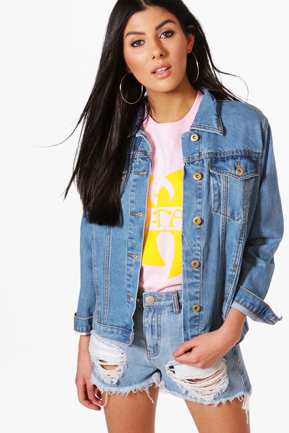 oversized boyfriend jean jacket