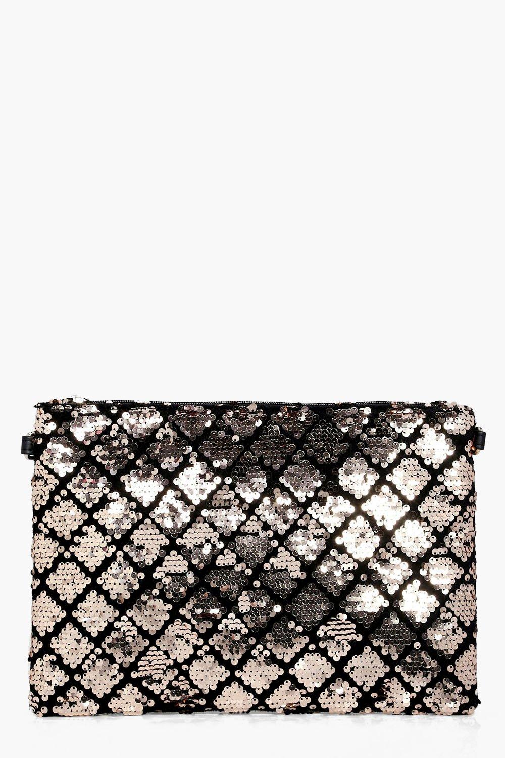 boohoo rose gold bag
