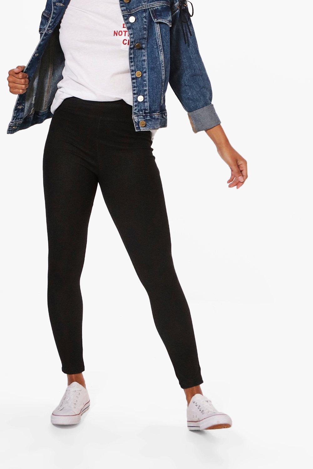 Tall Black Denim Jeggings 36 Leg