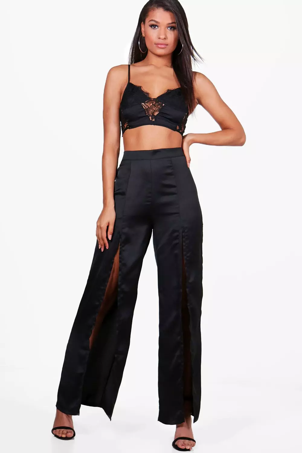 Cropped crepe trousers store