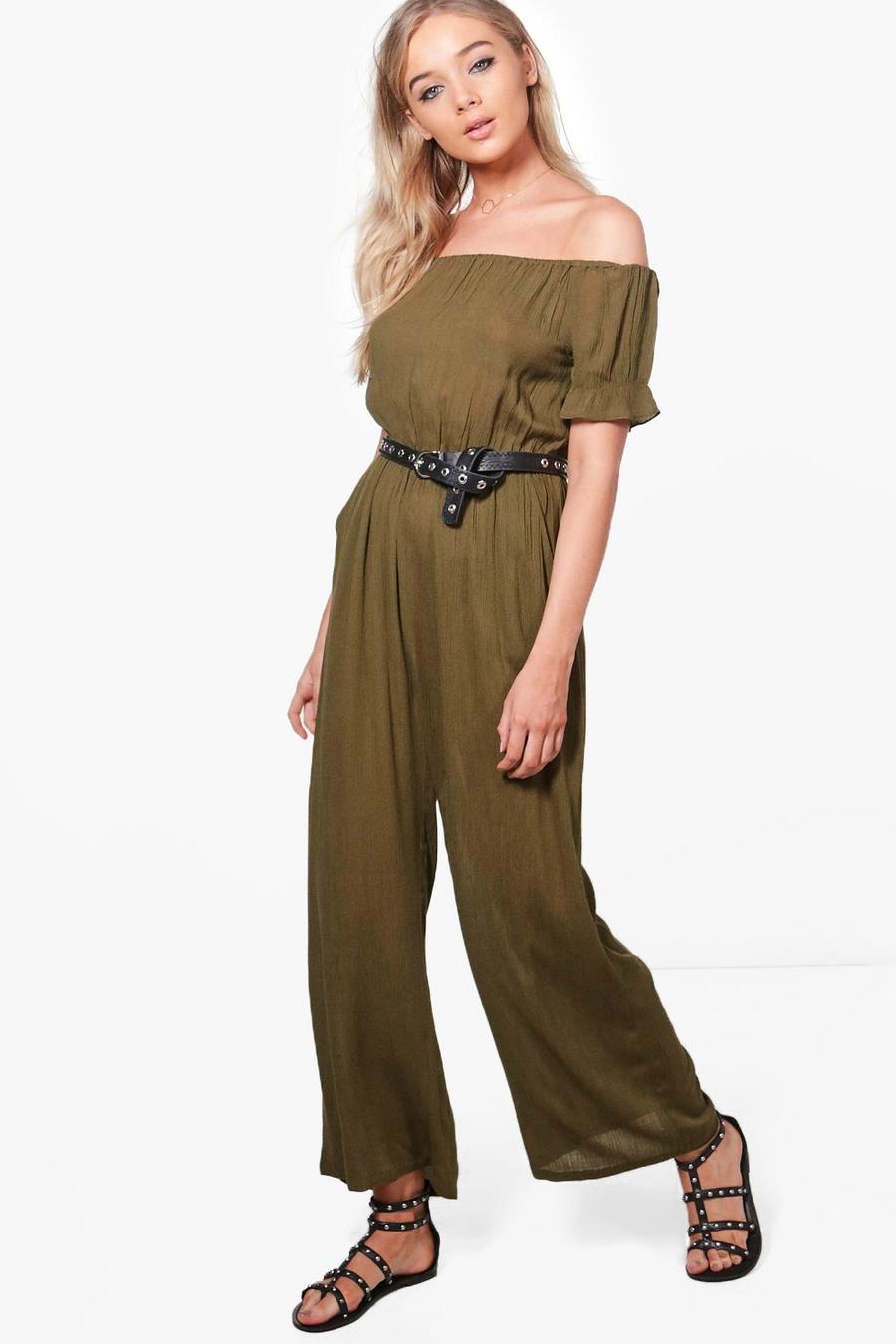 Annie Off The Shoulder Cheesecloth Jumpsuit image number 1