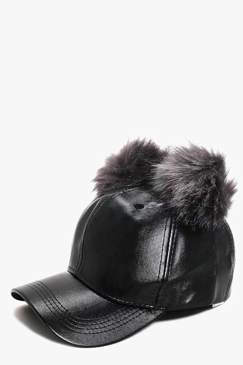 Double pom pom store baseball cap