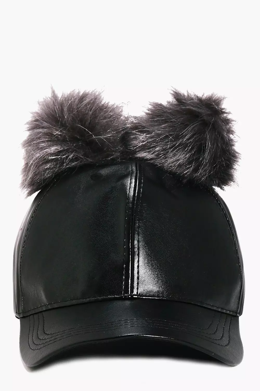 Double pom hot sale pom baseball cap