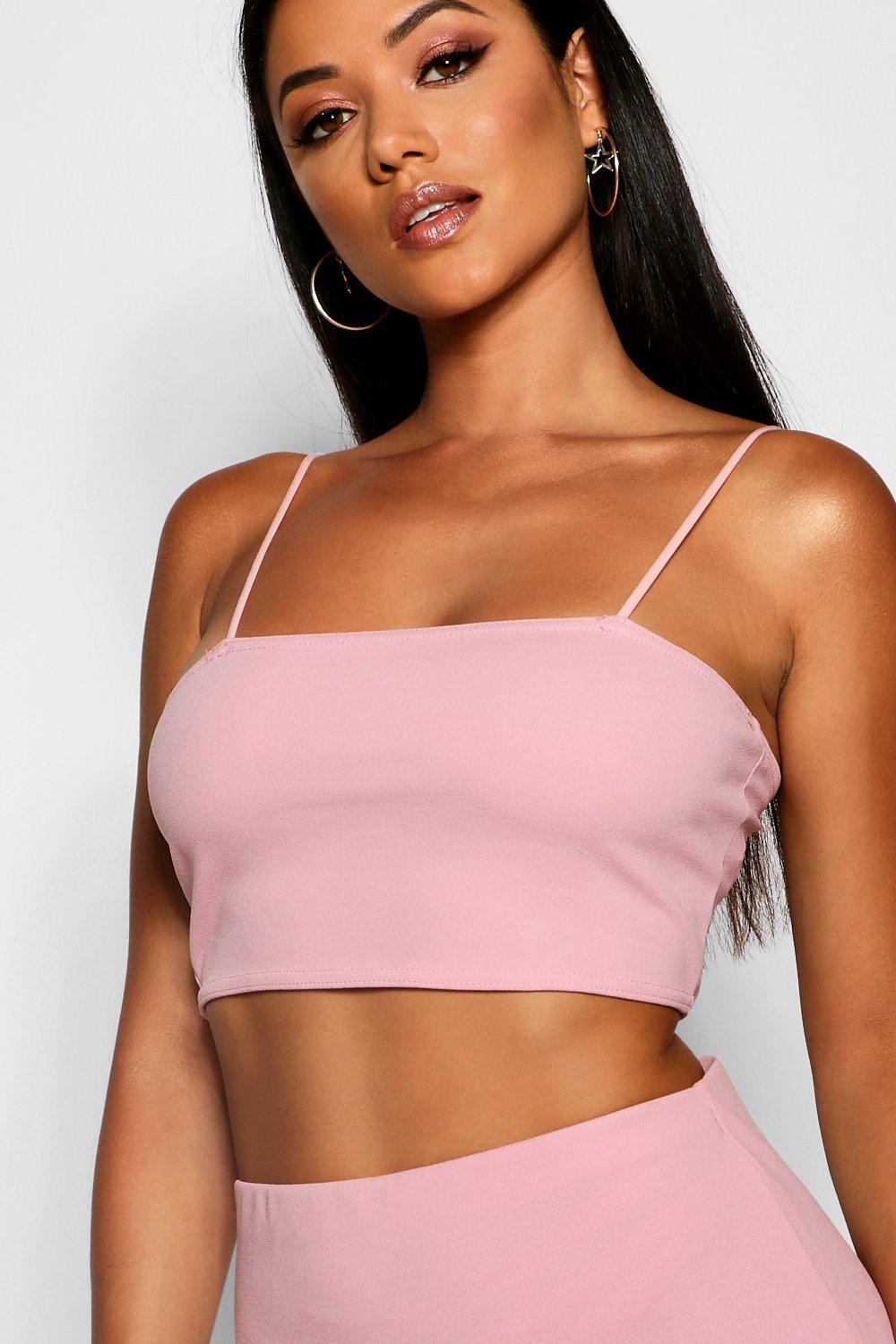 Mini skirt crop top set sale