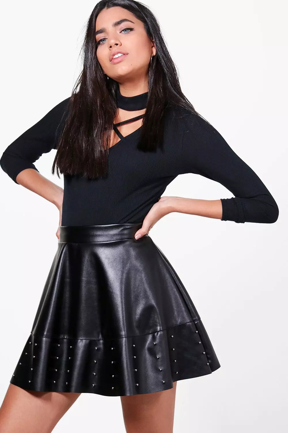 Faux leather 2025 skirt india