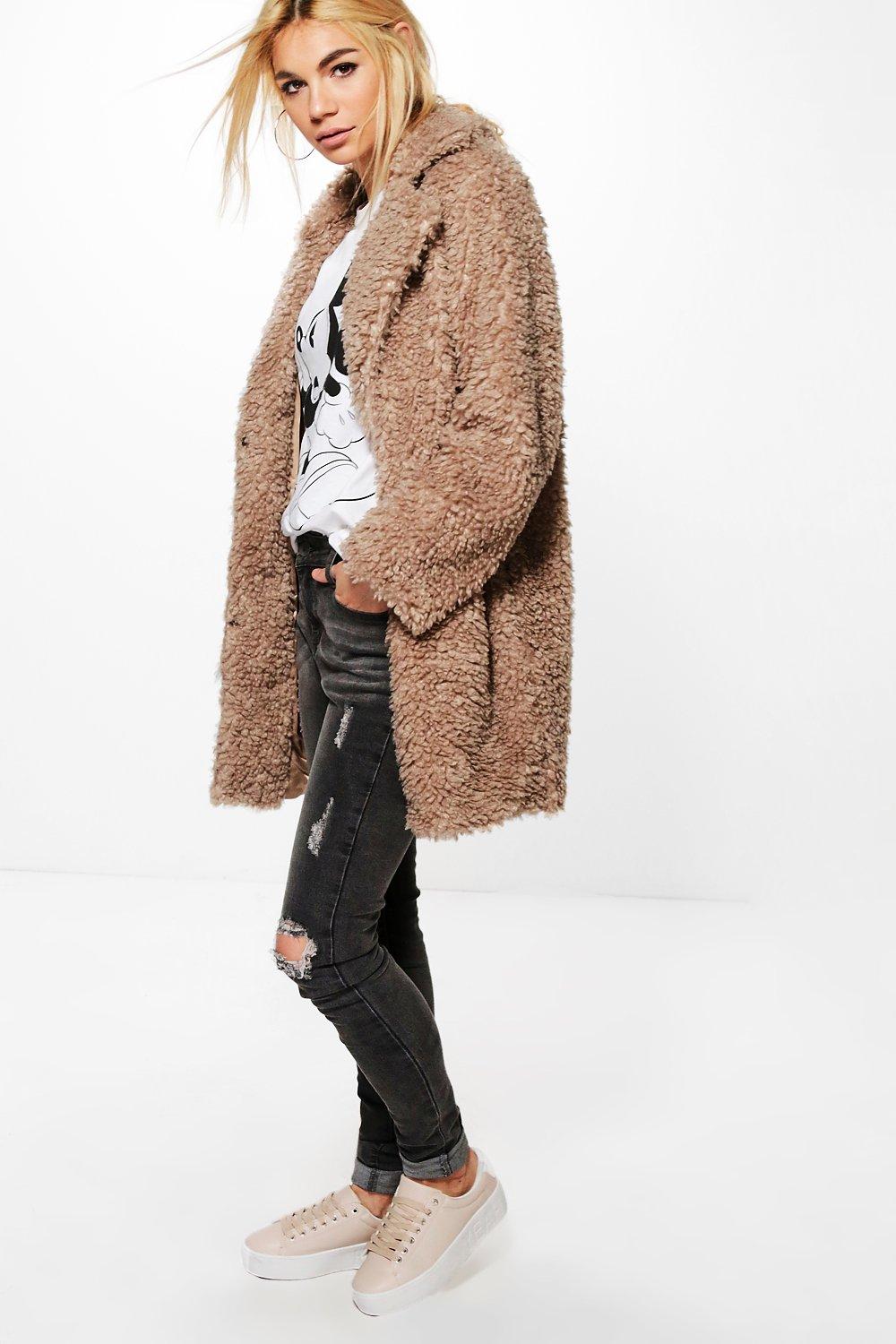 boohoo teddy coat