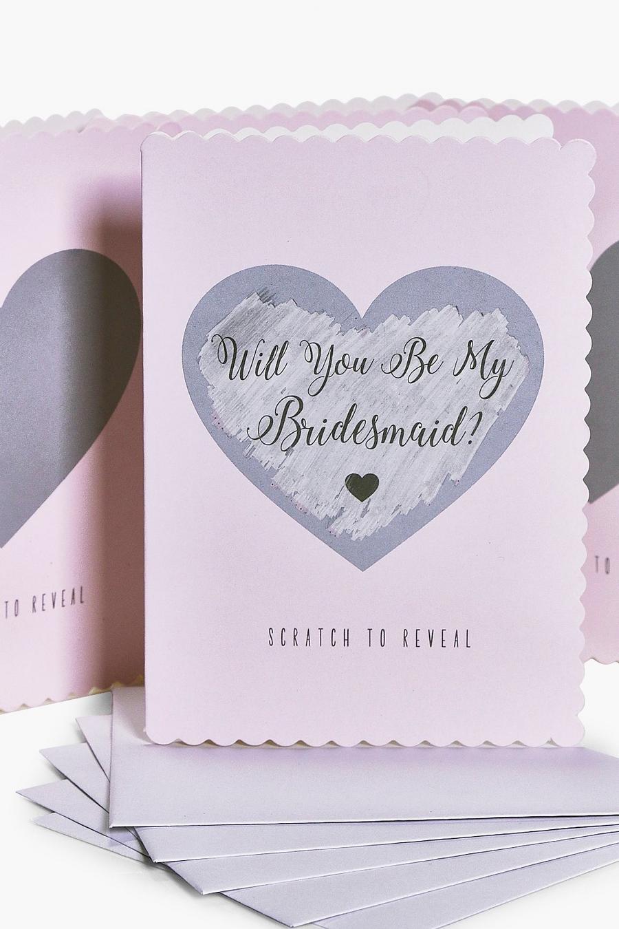 Will You Be My Bridesmaid Scratch Card 5 Pack image number 1