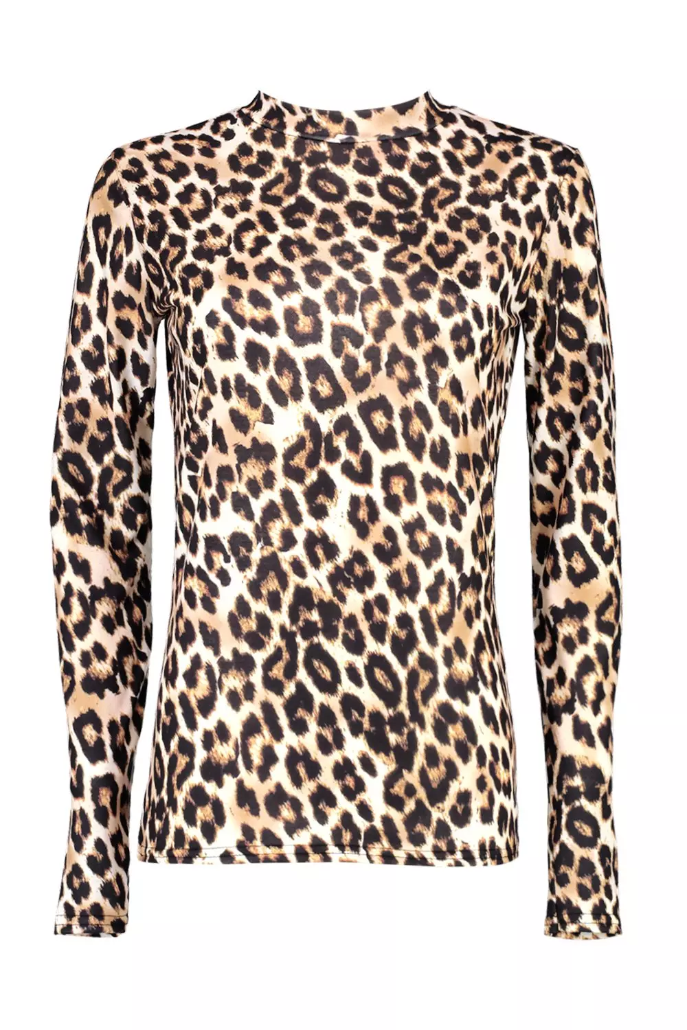 Multi Robyn Leopard Print Roll Neck alternative image
