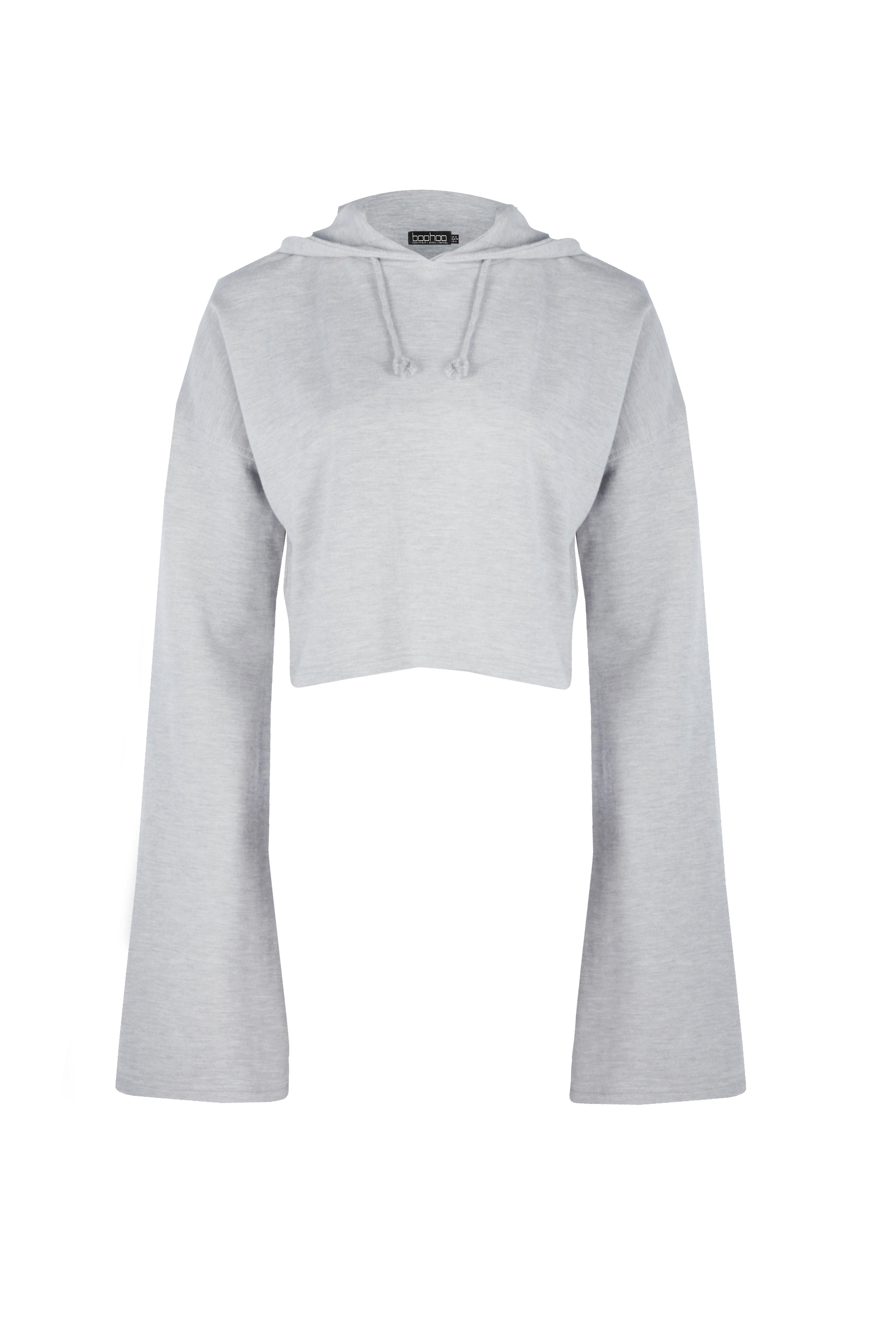 flare sleeve hoodie