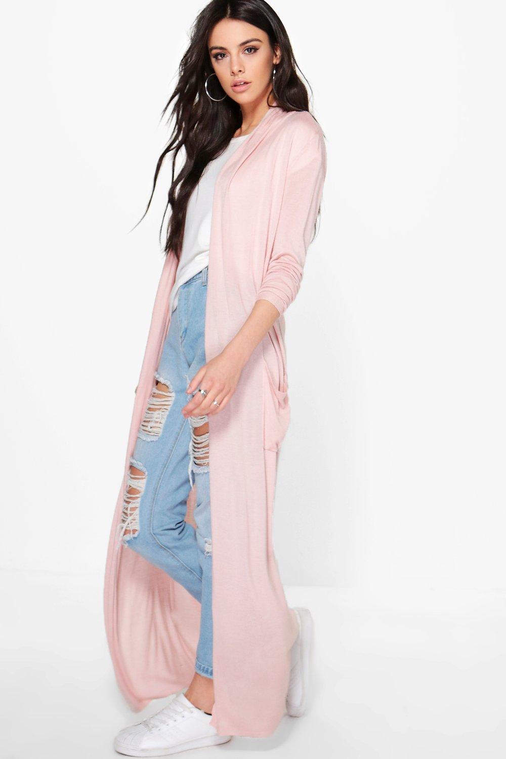 Pink duster clearance cardigan