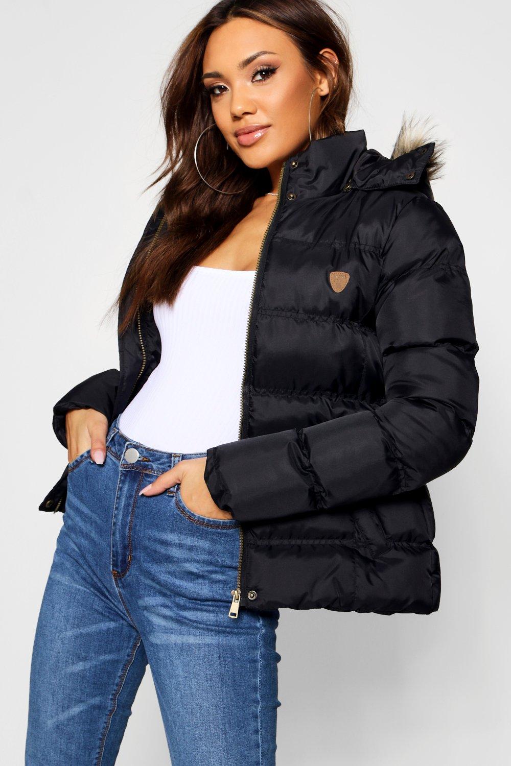 Short Quilted Jacket Boohoo