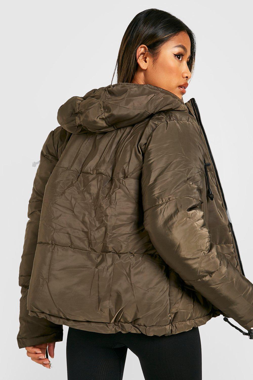 Hooded Padded Jacket boohoo DK