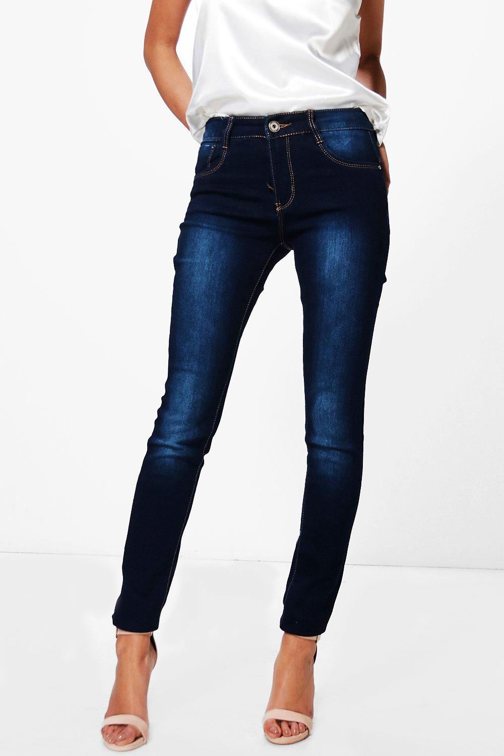 mid rise dark wash jeans