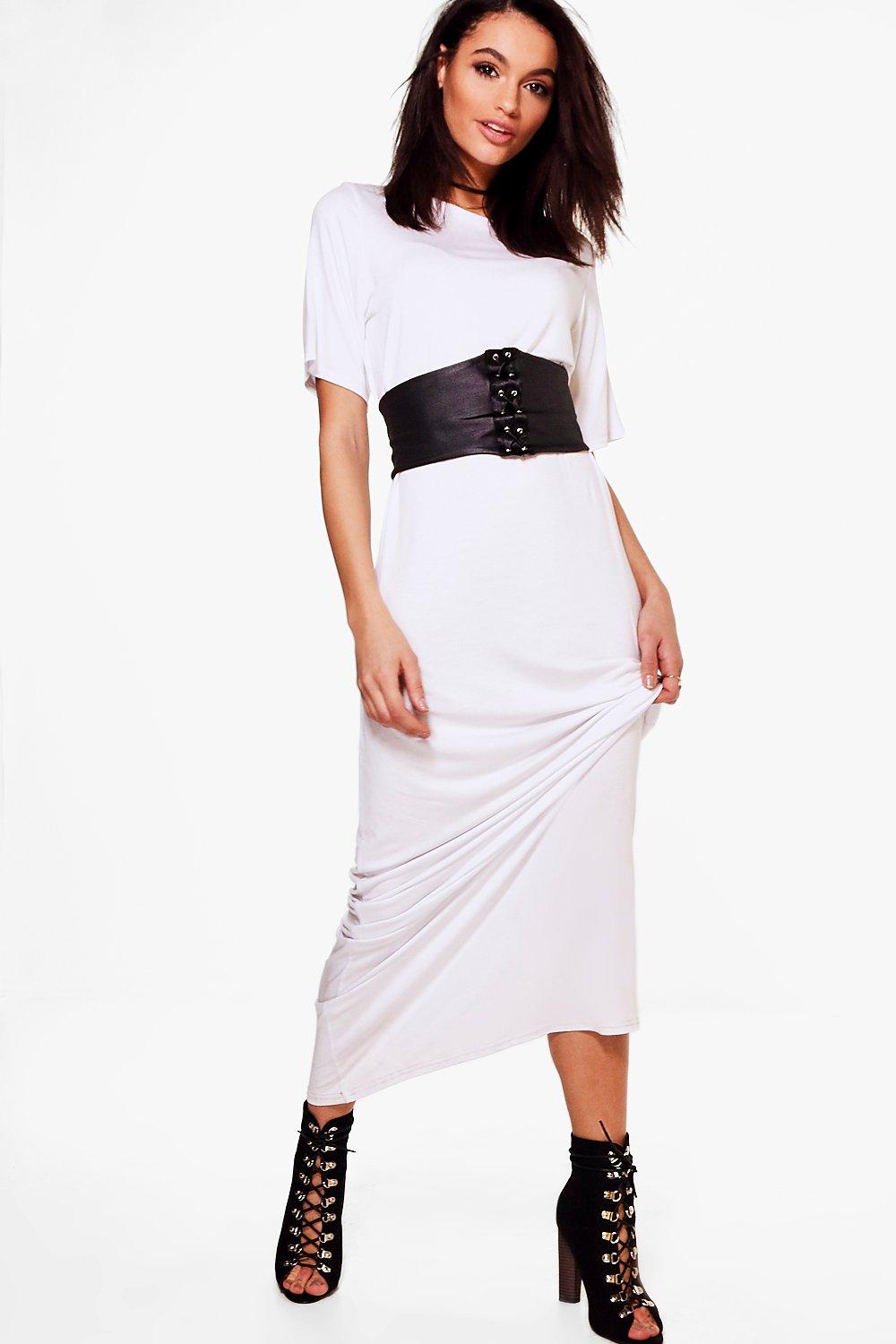 corset style maxi dress