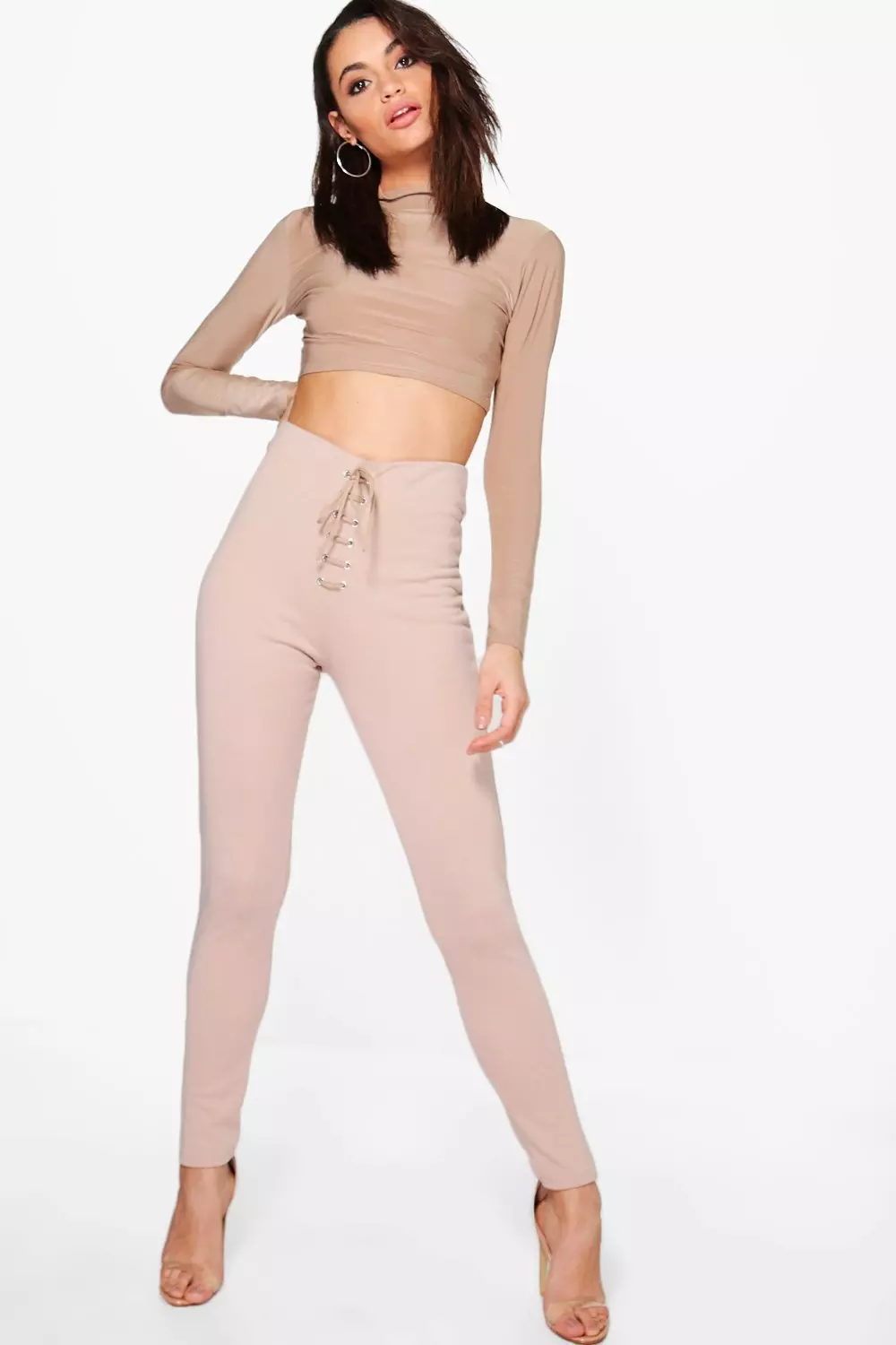 Slinky Crop Top and Leggings Set, Co-ords and Sets