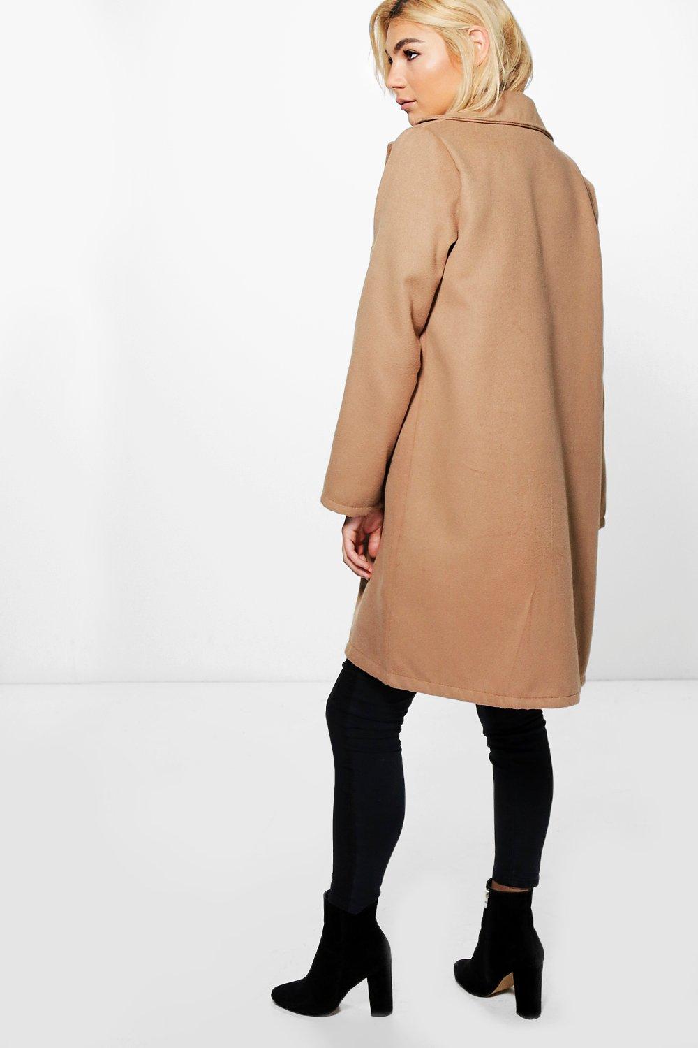 Beige hot sale boyfriend coat