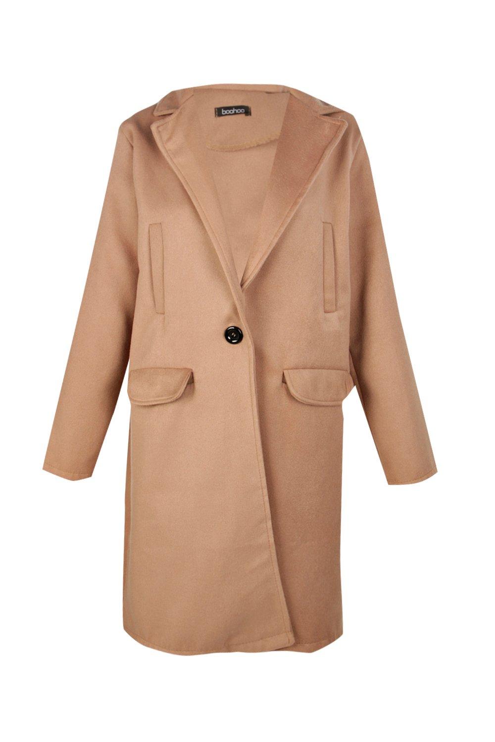 Beige sale boyfriend coat