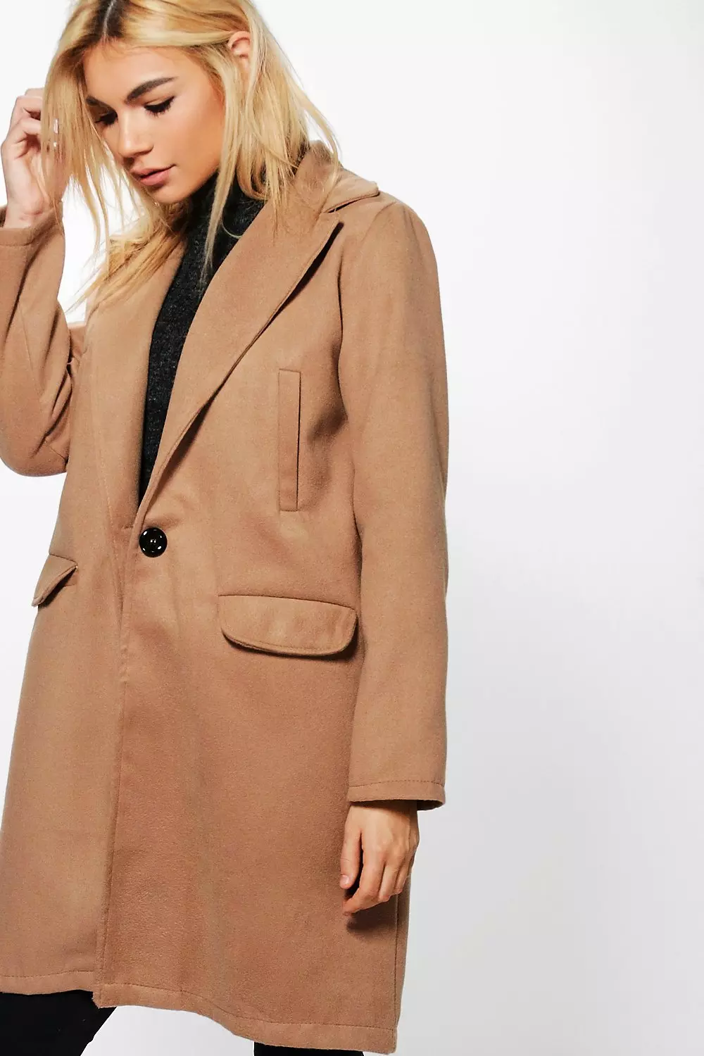 Boyfriend coat outlet camel