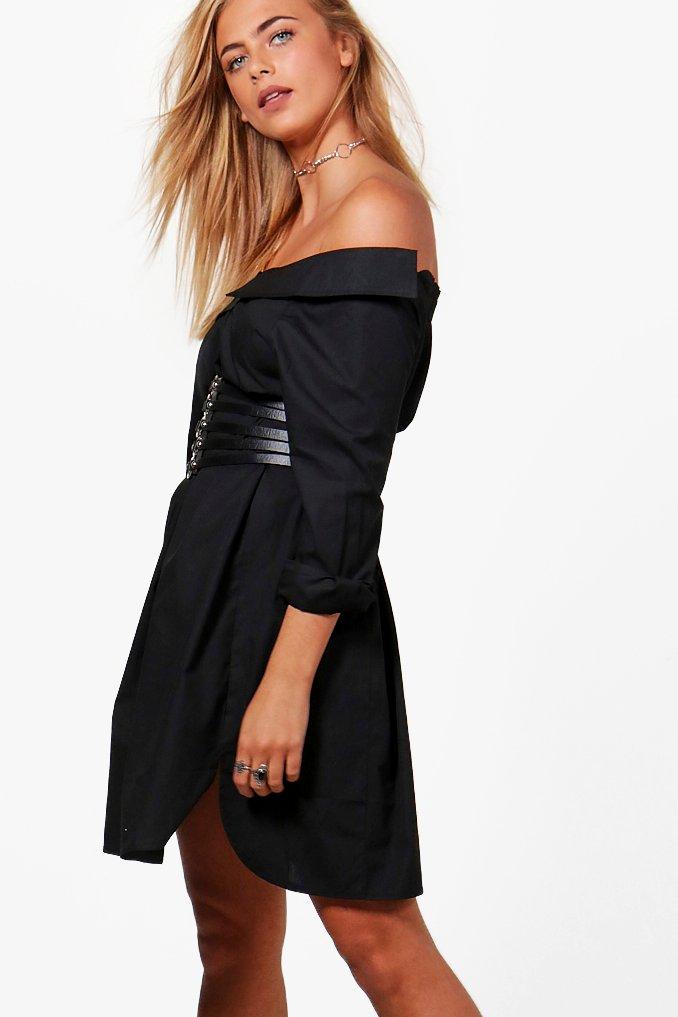 Shoulder shirt outlet dress