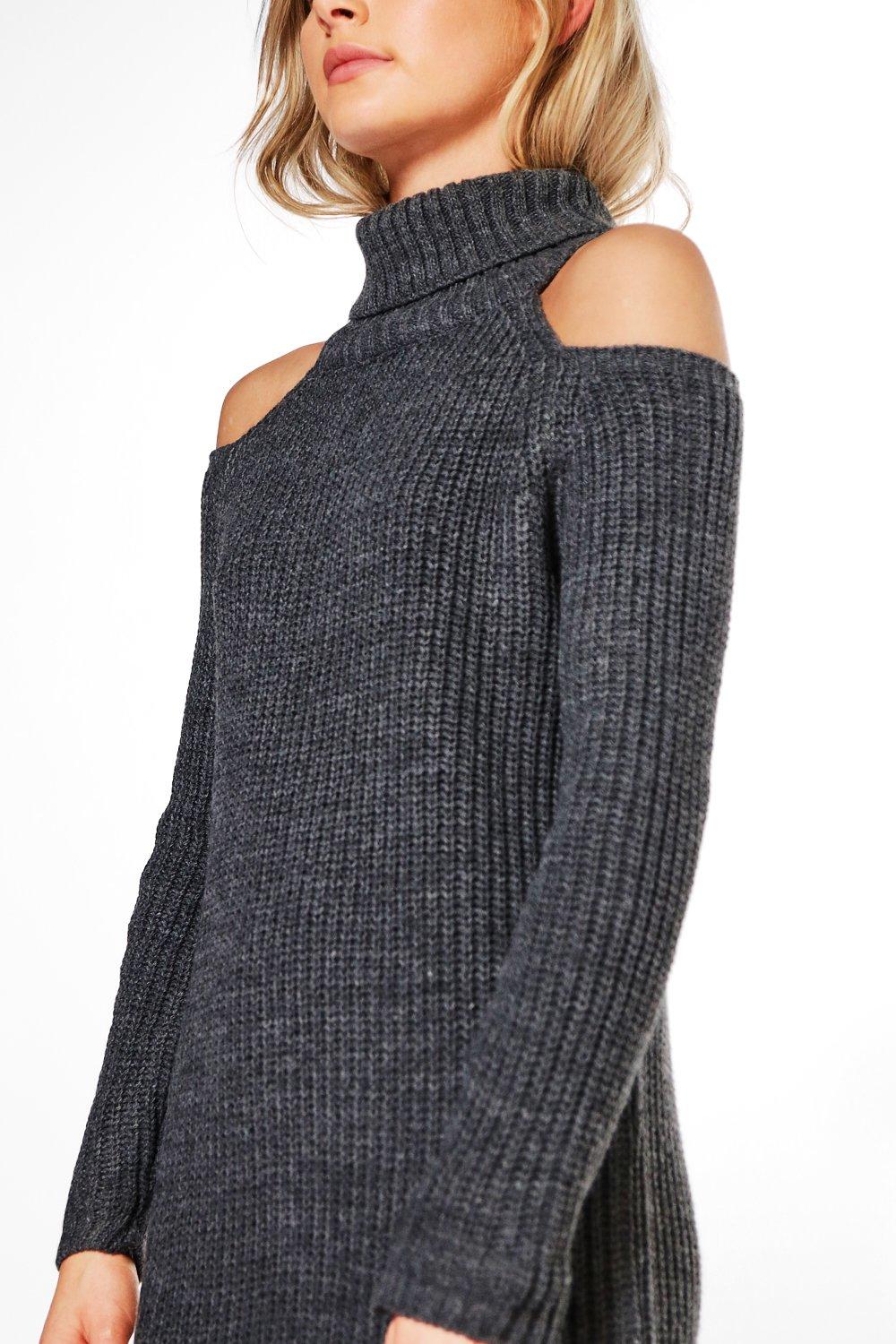 Boohoo cold hot sale shoulder jumper