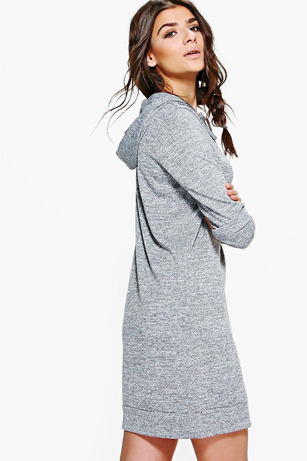 Georgina Hooded Knitted Lounge Dress boohoo FI
