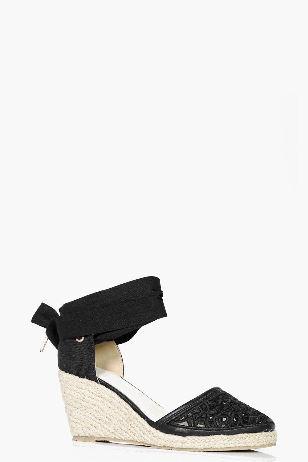 ribbon tie espadrilles