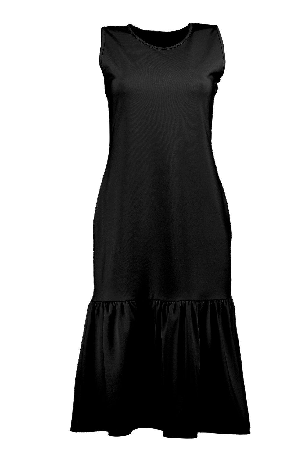 Olivia Drop Waist Peplum Shift Dress