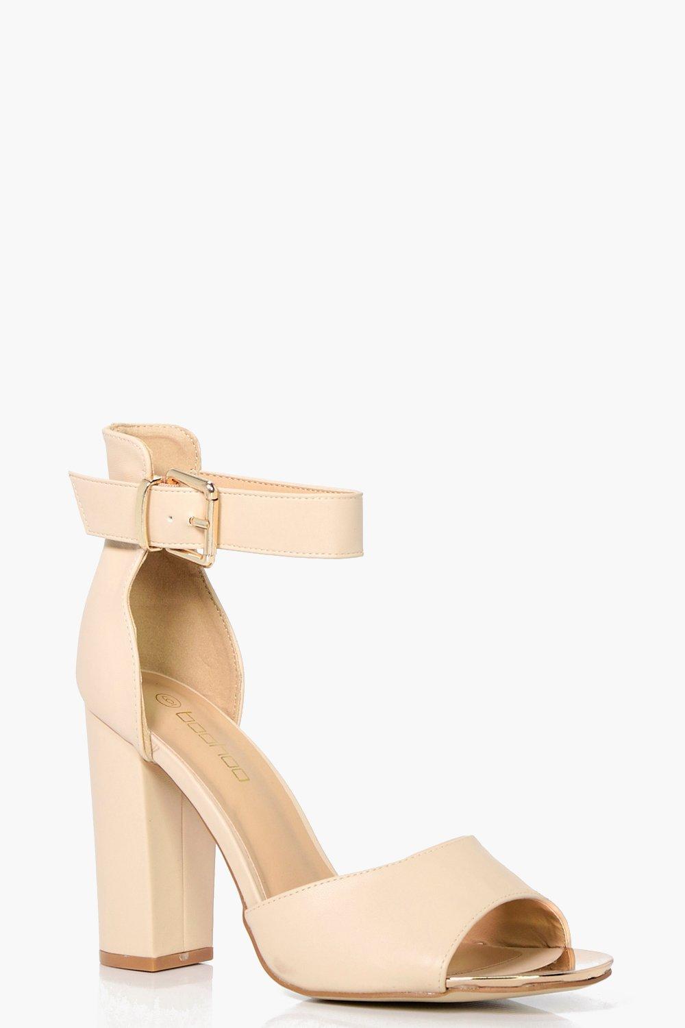 wide fit block heels