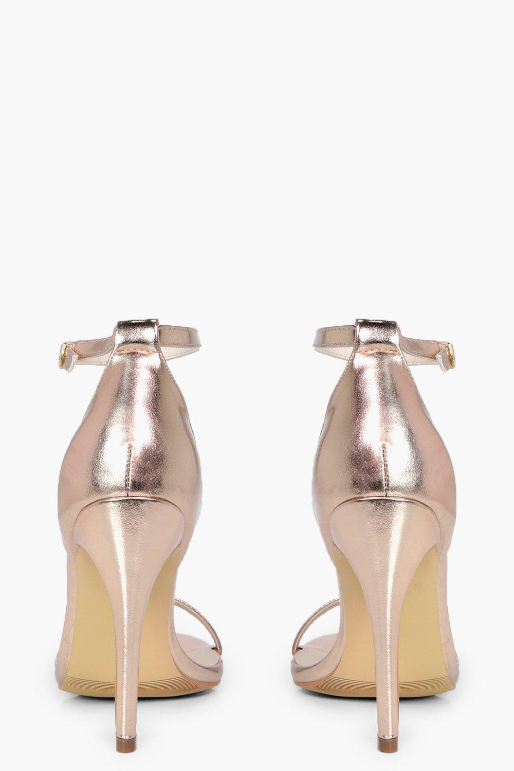boohoo rose gold sandals