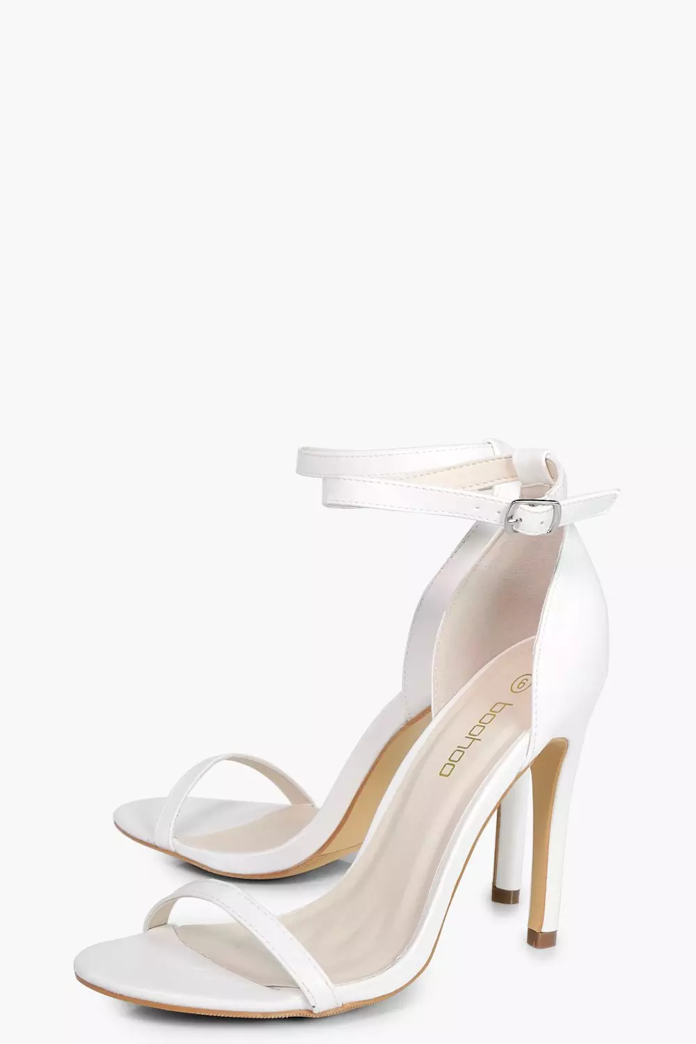 White Two Part Heels alternative image